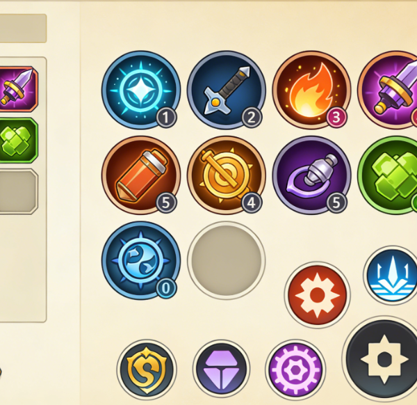 Game UI and Icon Visual Design